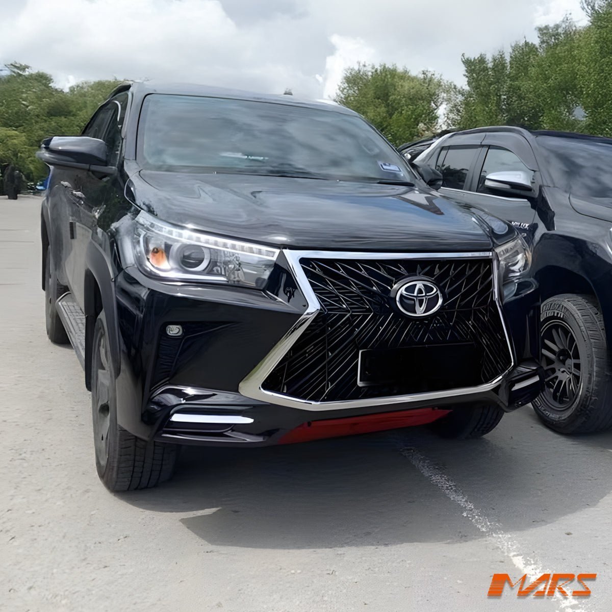 LX Style Front Bumper bar Bodykit with Grille & LED DRL for Toyota Hilux REVO & ROCCO 2015 - 2020 - Mars Performance
