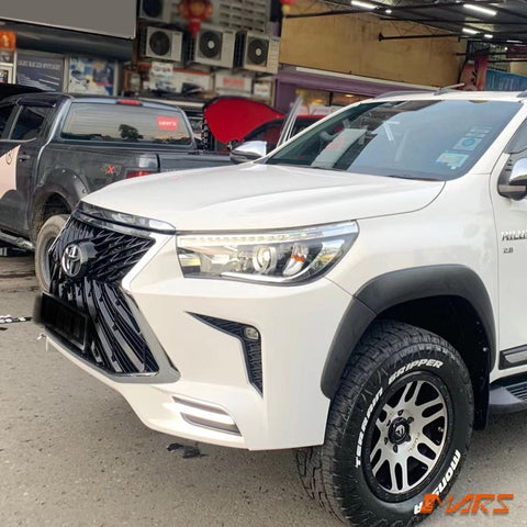 LX Style Front Bumper bar Bodykit with Grille & LED DRL for Toyota Hilux REVO & ROCCO 2015 - 2020 - Mars Performance
