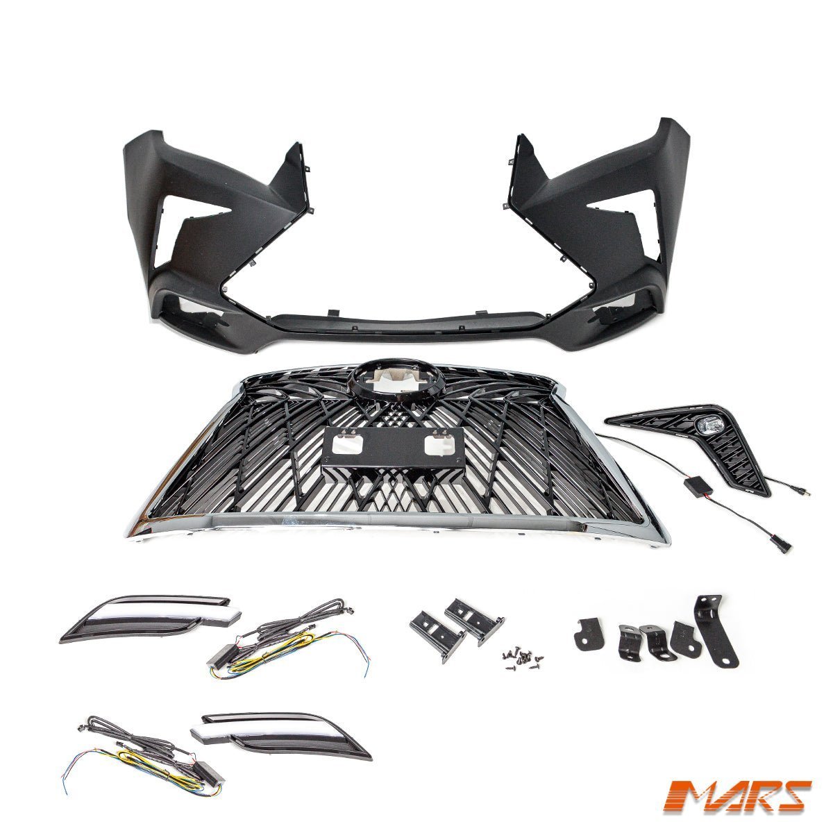 LX Style Front Bumper bar Bodykit with Grille & LED DRL for Toyota Hilux REVO & ROCCO 2015 - 2020 - Mars Performance