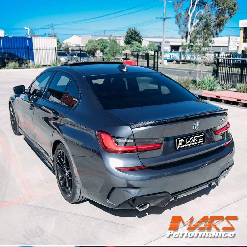 M Performance Style Carbon Fibre Rear trunk boot lip Spoiler Wing Bodykit for BMW 3 Series G20 & G80 M3 2018 - 2024 - Mars Performance