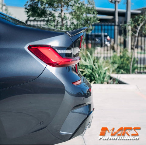 M Performance Style Carbon Fibre Rear trunk boot lip Spoiler Wing Bodykit for BMW 3 Series G20 & G80 M3 2018 - 2024 - Mars Performance