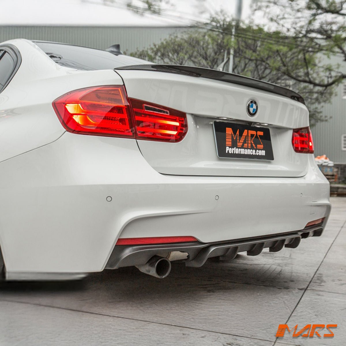 M Performance Style Carbon Fibre Rear Trunk Lip Spoiler Bodykit for BMW 3 Series F30 & F80 M3 Sedan 2012 - 2018 - Mars Performance