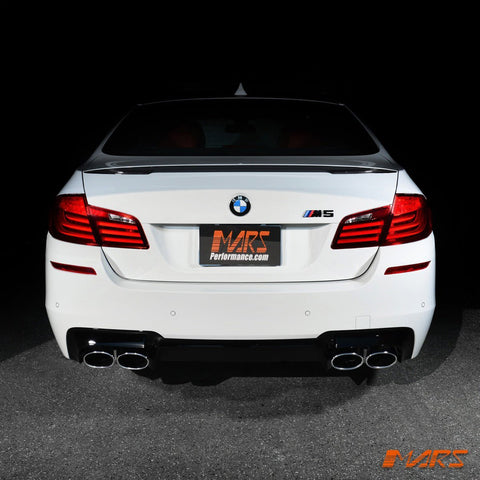 M Performance Style Carbon Rear Trunk Lip Spoiler Wing Bodykit for BMW F10 5 - Series Sedan & M5 2010 - 2016 - Mars Performance