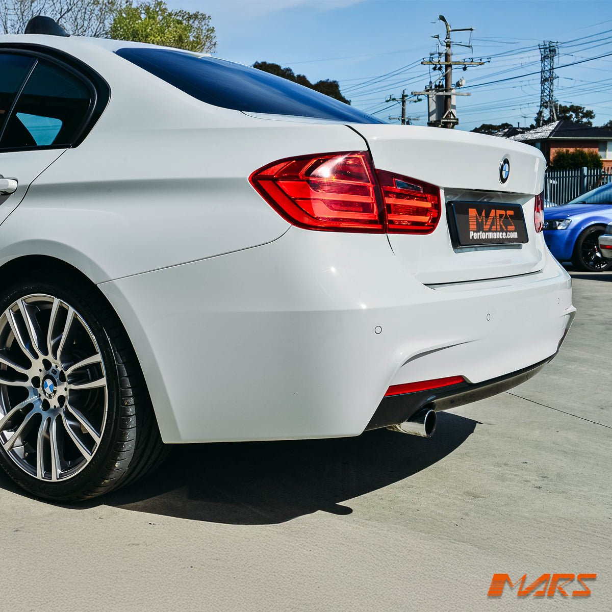 M Sport Style Rear Bumper Bar Bodykit with Single Exhaust Outlet for BMW 3 - Series F30 Sedan 2012 - 2018 - Mars Performance