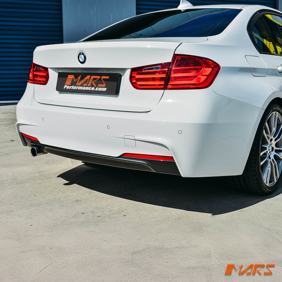 M Sport Style Rear Bumper Bar Bodykit with Single Exhaust Outlet for BMW 3 - Series F30 Sedan 2012 - 2018 - Mars Performance