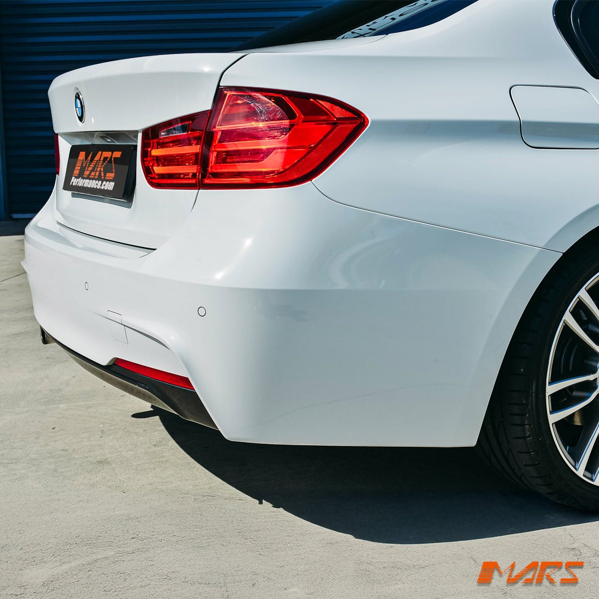 M Sport Style Rear Bumper Bar Bodykit with Single Exhaust Outlet for BMW 3 - Series F30 Sedan 2012 - 2018 - Mars Performance