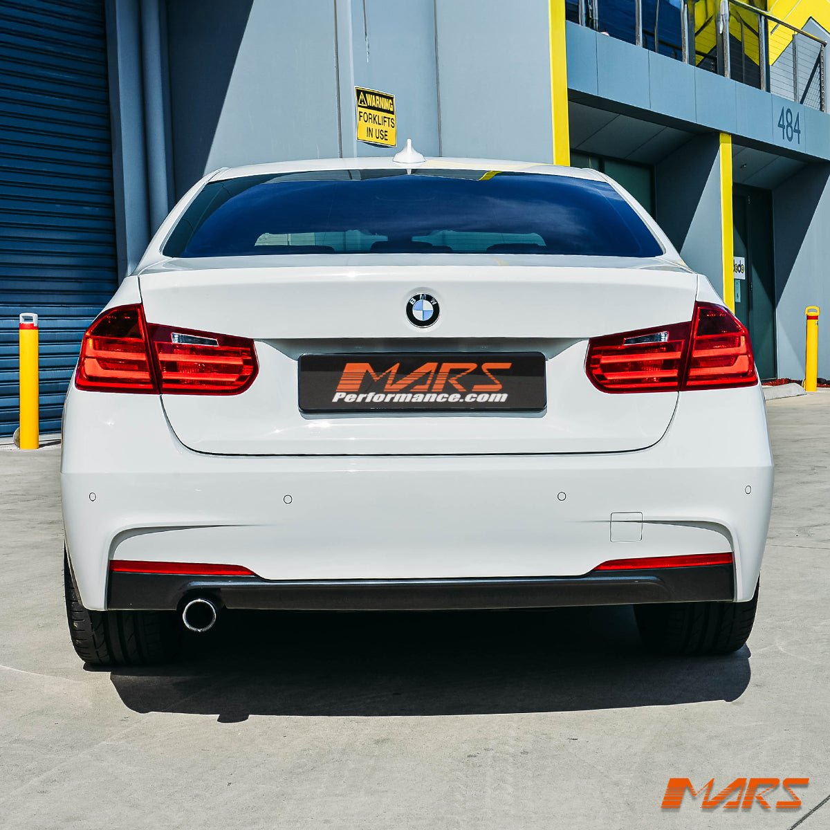 M Sport Style Rear Bumper Bar Bodykit with Single Exhaust Outlet for BMW 3 - Series F30 Sedan 2012 - 2018 - Mars Performance