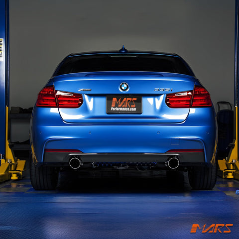 M Sport Style Rear Bumper Bar Bodykit with Twin Exhaust Outlet for BMW 3 - Series F30 Sedan 335i 340i 2012 - 2018 - Mars Performance