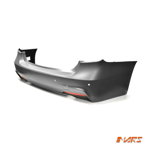 M Sport Style Rear Bumper Bar Bodykit with Twin Exhaust Outlet for BMW 3 - Series F30 Sedan 335i 340i 2012 - 2018 - Mars Performance