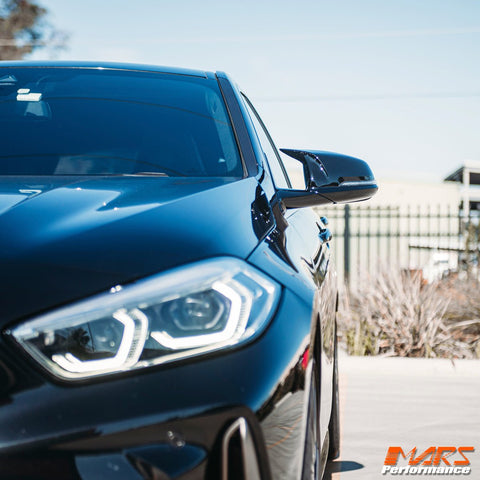 M Style Gloss Black Replacement Mirror Cover Caps Bodykit for BMW 1 - Series F40 F52 2 Series F44 X1 F48 X2 F39 & Z4 G29 - Mars Performance