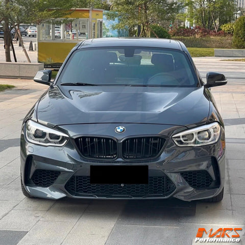 M2 Competition M2C Style Front Bumper bar Bodykit with Grill for BMW 1 Series F20 LCI Hatch 2015 - 2019 - Mars Performance