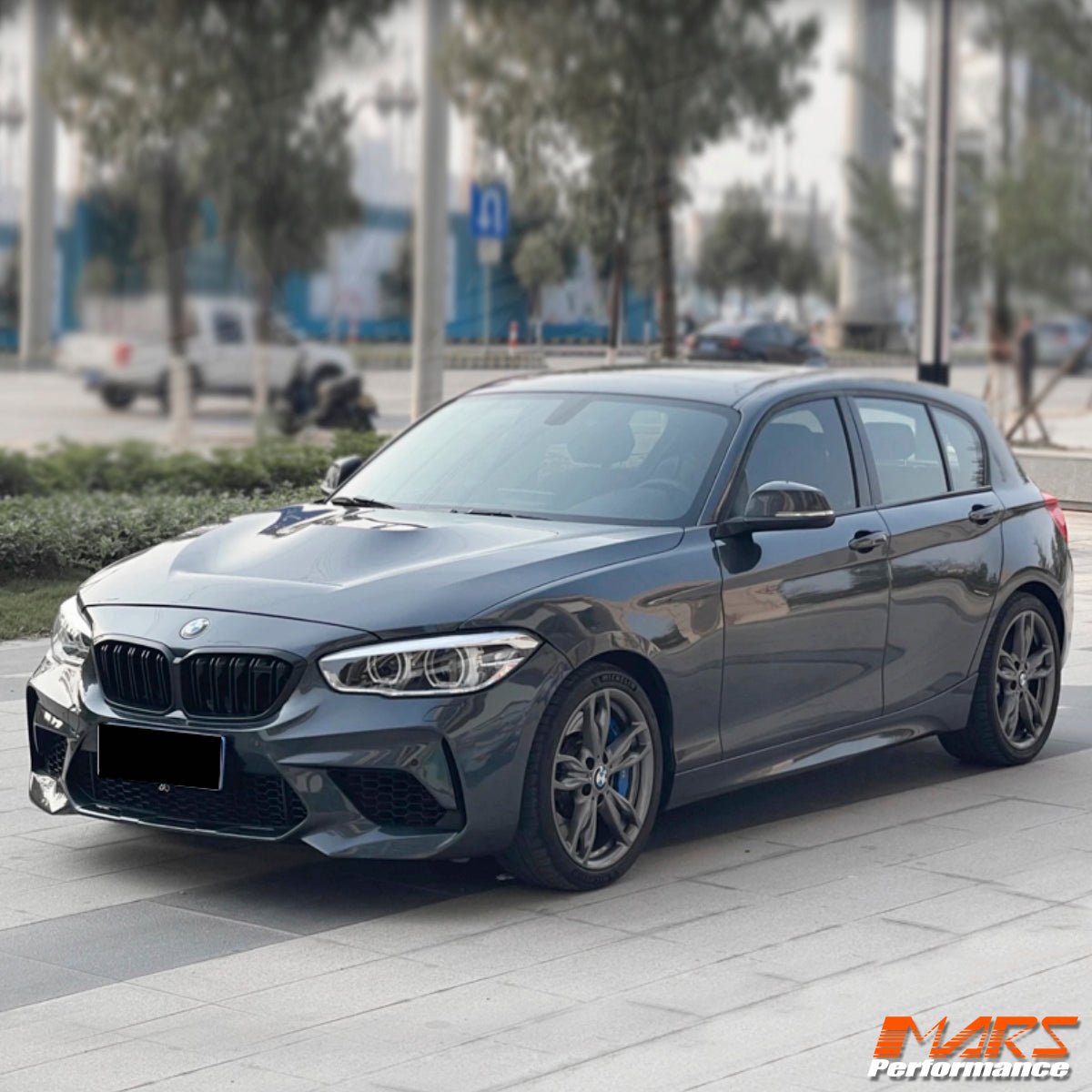 M2 Competition M2C Style Front Bumper bar Bodykit with Grill for BMW 1 Series F20 LCI Hatch 2015 - 2019 - Mars Performance