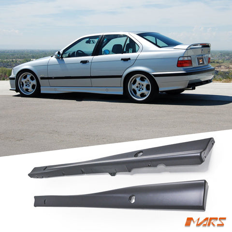 M3 Style Lower Side Skirts Bodykit For BMW E36 3 - Series SEDAN & CONVERTIBLE & COUPE 1991 - 1999 - Mars Performance