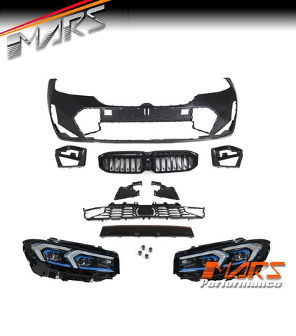 M340i LCI Style Facelift Upgrade Front Bumper Bodykit & Head lights for BMW 3 - Series G20 Sedan & G21 Wagon Pre LCI 2018 - 2022 - Mars Performance