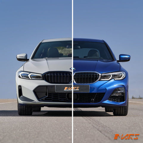 M340i LCI Style Facelift Upgrade Front Bumper Bodykit & Head lights for BMW 3 - Series G20 Sedan & G21 Wagon Pre LCI 2018 - 2022 - Mars Performance