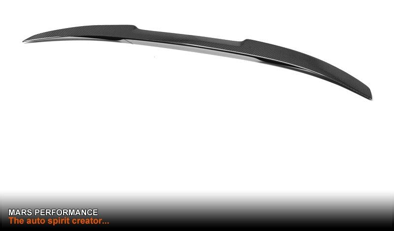 M4 Style Carbon Fibre Rear trunk boot lip Spoiler Bodykit for BMW 3 Series F30 & M3 F80 Sedan - Mars Performance