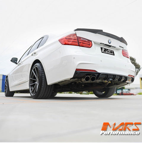 M4 Style Carbon Fibre Rear trunk boot lip Spoiler Bodykit for BMW 3 Series F30 & M3 F80 Sedan - Mars Performance
