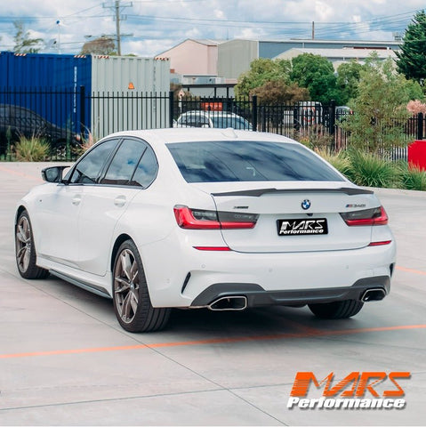 M4 Style Carbon Fibre Rear trunk boot lip Spoiler Wing Bodykit for BMW 3 Series G20 & G80 M3 Sedan 2018 - 2025 - Mars Performance
