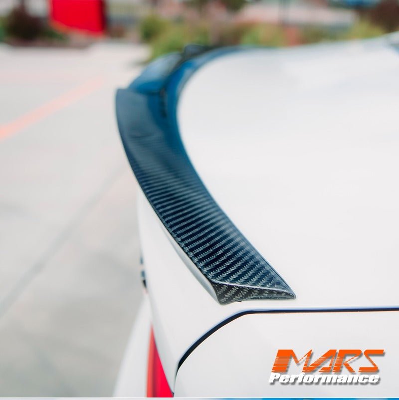 M4 Style Carbon Fibre Rear trunk boot lip Spoiler Wing Bodykit for BMW 3 Series G20 & G80 M3 Sedan 2018 - 2025 - Mars Performance