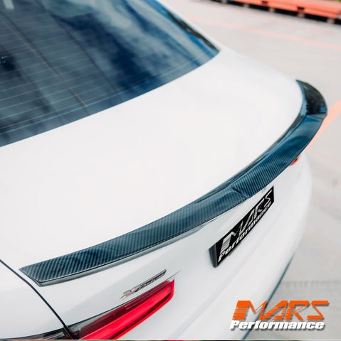 M4 Style Carbon Fibre Rear trunk boot lip Spoiler Wing Bodykit for BMW 3 Series G20 & G80 M3 Sedan 2018 - 2025 - Mars Performance
