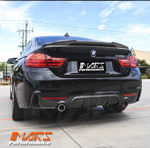 M4 Style Carbon Fibre Rear trunk boot lip Spoiler Wing Bodykit for BMW 4 - Series F36 4 doors Grand Coupe - Mars Performance