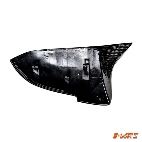 M5 Style Carbon Fibre Replacement Mirror Cap Covers for BMW LCI Update 5 Series F10 F11 & 6 Series F06 F12 F13 & 7 Series F01 F02 - Mars Performance