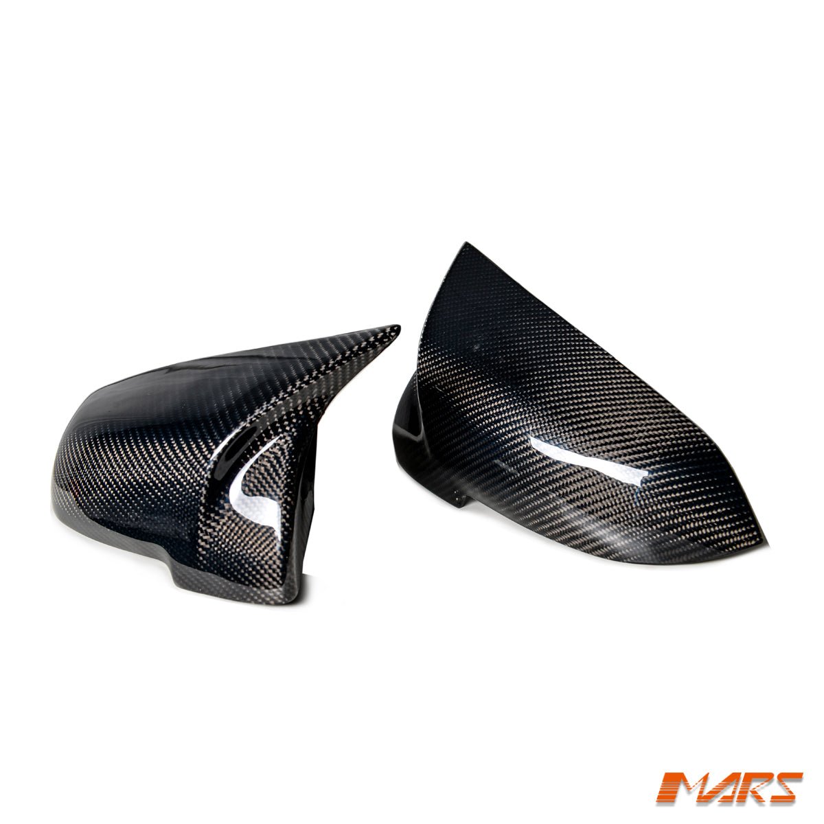 M5 Style Carbon Fibre Replacement Mirror Cap Covers for BMW LCI Update 5 Series F10 F11 & 6 Series F06 F12 F13 & 7 Series F01 F02 - Mars Performance