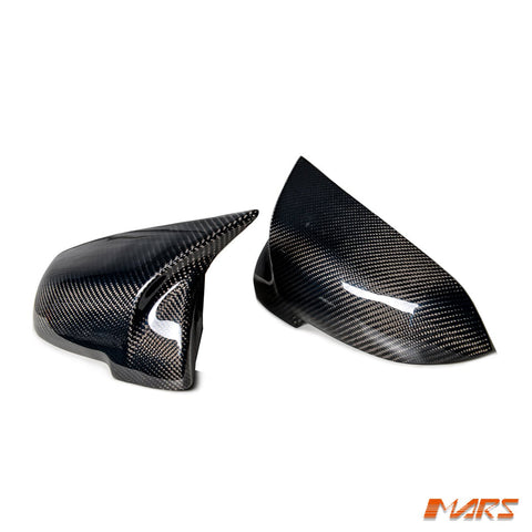 M5 Style Carbon Fibre Replacement Mirror Cap Covers for BMW LCI Update 5 Series F10 F11 & 6 Series F06 F12 F13 & 7 Series F01 F02 - Mars Performance