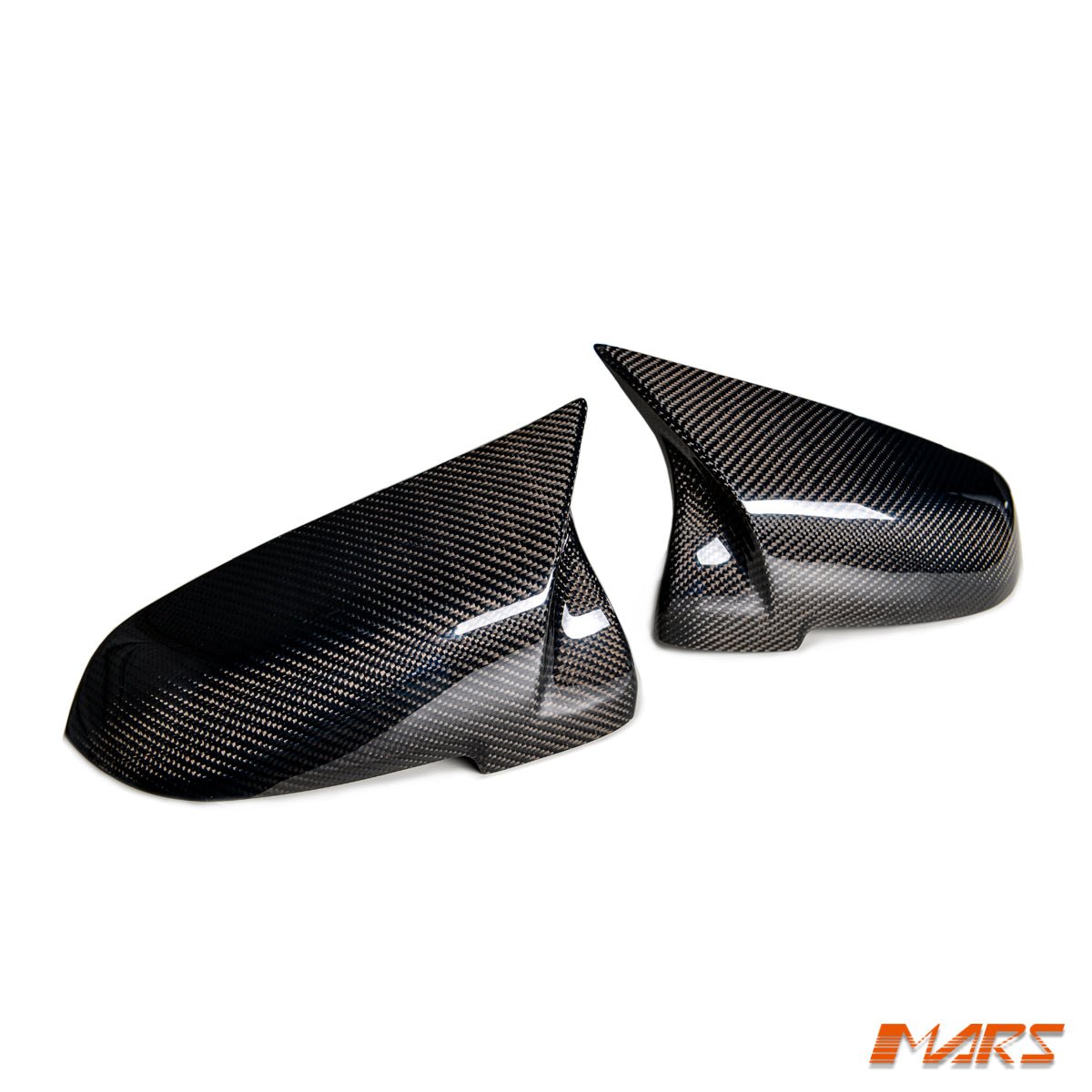 M5 Style Carbon Fibre Replacement Mirror Cap Covers for BMW LCI Update 5 Series F10 F11 & 6 Series F06 F12 F13 & 7 Series F01 F02 - Mars Performance