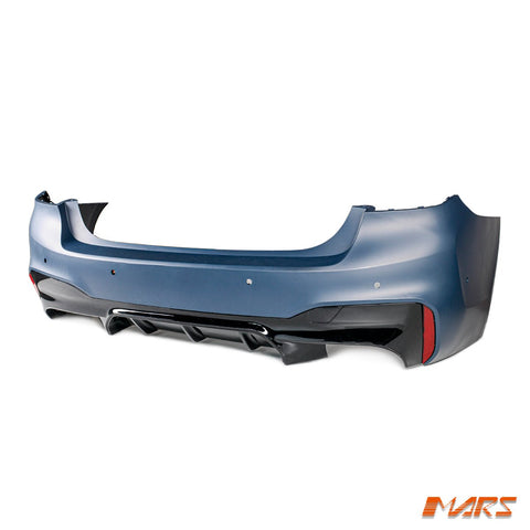 M5 Style Rear Bumper Bar Bodykit with Diffuser for BMW 5 - Series G30 Sedan 2017 - 2023 - Mars Performance