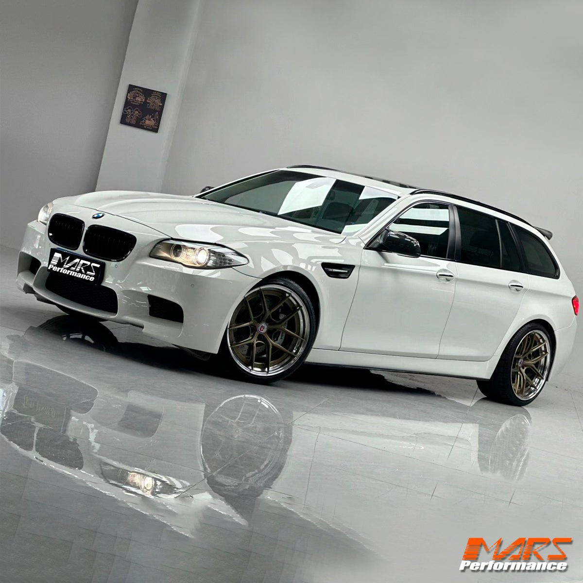 M5 Style Side Fender Guard Bodykit & LED Indicators for BMW 5 - Series F10 Sedan & F11 Wagon 2010 - 2016 - Mars Performance
