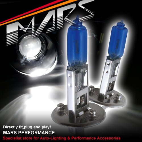MARS 5800K Super White 100W H1 Halogen Car Head Lights Bulbs - Mars Performance