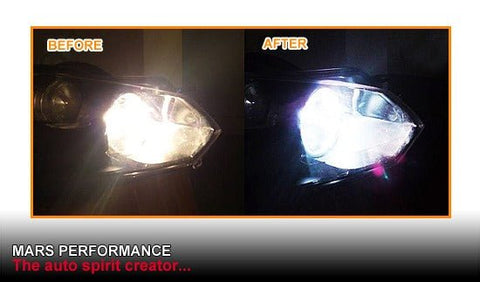 MARS 5800K White H15 Halogen Car Bulbs Globes - Mars Performance
