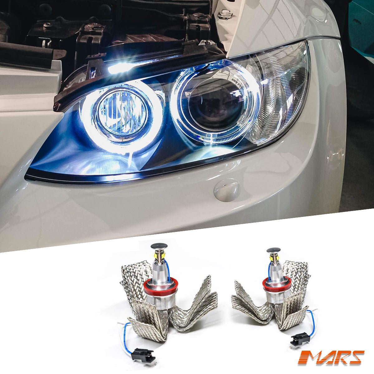 APMAT LED Angel Eyes Marker Light Halo Ring Bulb Compatible for BMW 3 APMAT LED Angel Eyes Marker Light Halo Ring Bulb Compatible for BMW 3