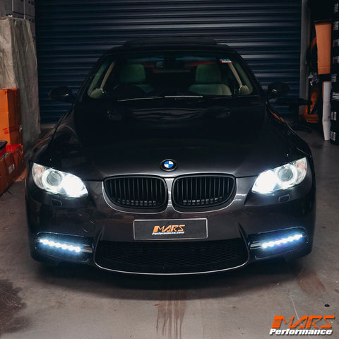 MARS Bumper Bar LED DRL Day - Time Fog Lights Cover for BMW E90 E91 E92 E92 M3 Style Bumpers - Mars Performance