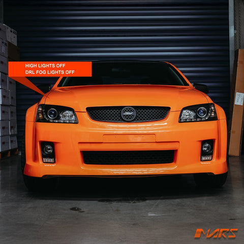 MARS Bumper Bar LED DRL Day - Time Fog Lights Cover for Holden Commodore VE Series 1 SS SV6 SSV - Mars Performance
