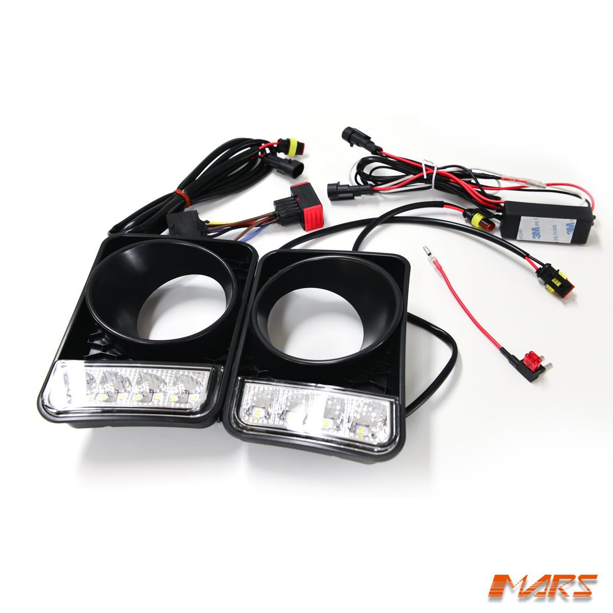 MARS Bumper Bar LED DRL Day - Time Fog Lights Cover for Holden Commodore VE Series 1 SS SV6 SSV - Mars Performance