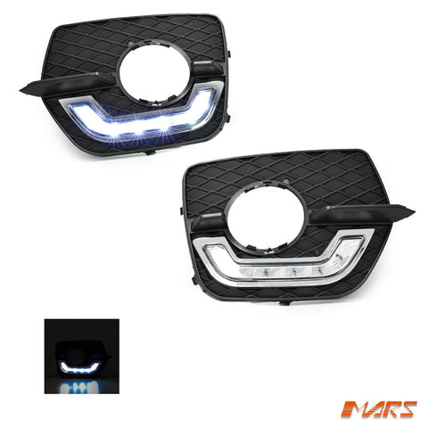MARS Bumper Bar LED DRL Day - Time Fog Lights Cover Grille for BMW X6 E71 2008 - 2014 - Mars Performance