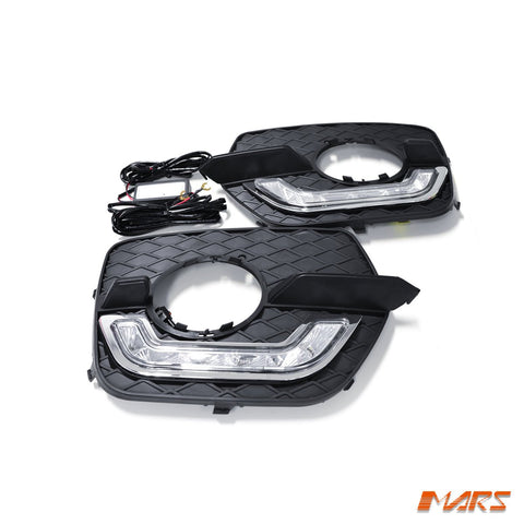 MARS Bumper Bar LED DRL Day - Time Fog Lights Cover Grille for BMW X6 E71 2008 - 2014 - Mars Performance