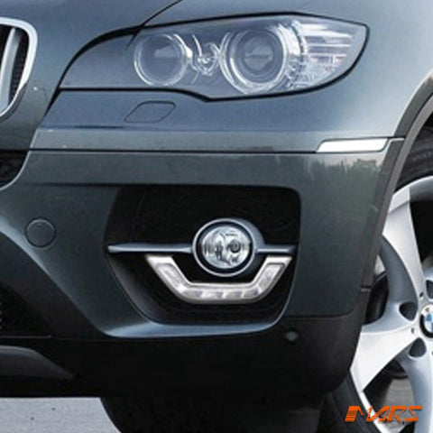 MARS Bumper Bar LED DRL Day - Time Fog Lights Cover Grille for BMW X6 E71 2008 - 2014 - Mars Performance