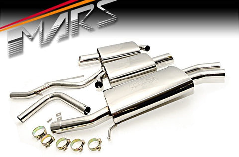 MARS Dual Outlet Twin Muffler Exhaust Catback System for AUDI A4 B6 B7 1.8T 2.0T - Mars Performance