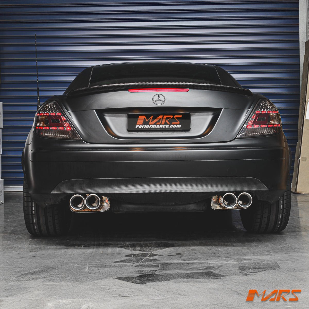 MARS Dual Outlet Twin Muffler Exhaust for Mercedes - Benz SLK R171 - Mars Performance