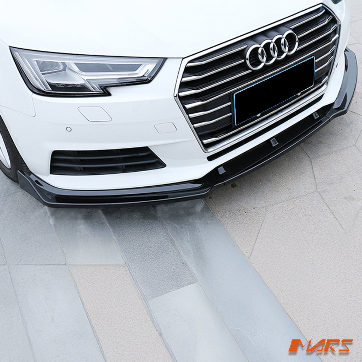 MARS Gloss Black Front Bumper Bar Lip Spoiler Bodykit for AUDI A4 B9 Sedan & Avant 2016 - 2018 - Mars Performance