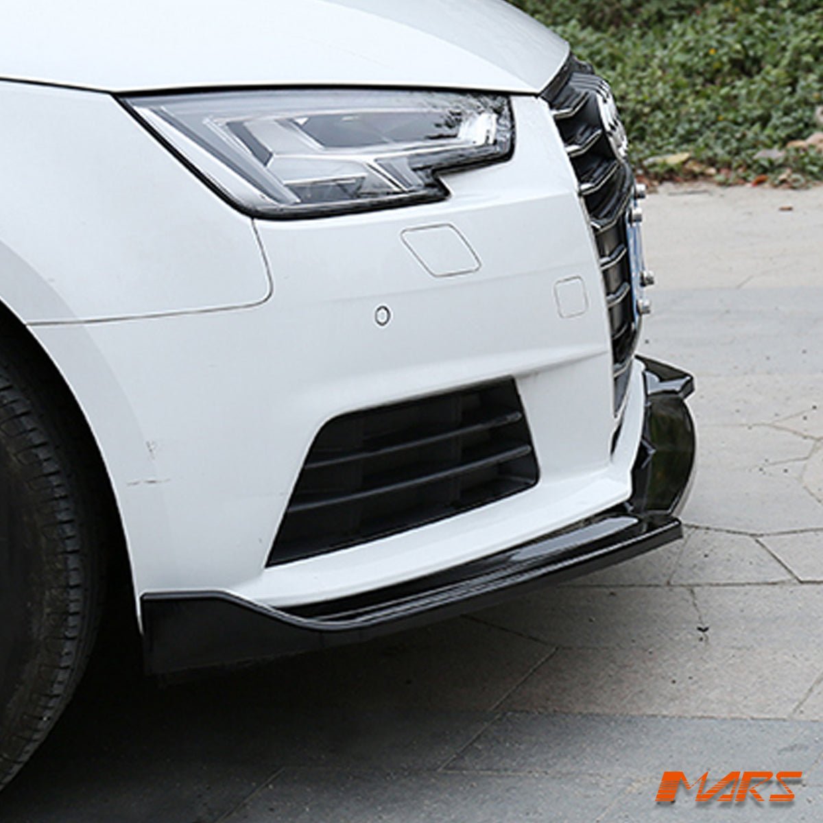 MARS Gloss Black Front Bumper Bar Lip Spoiler Bodykit for AUDI A4 B9 Sedan & Avant 2016 - 2018 - Mars Performance