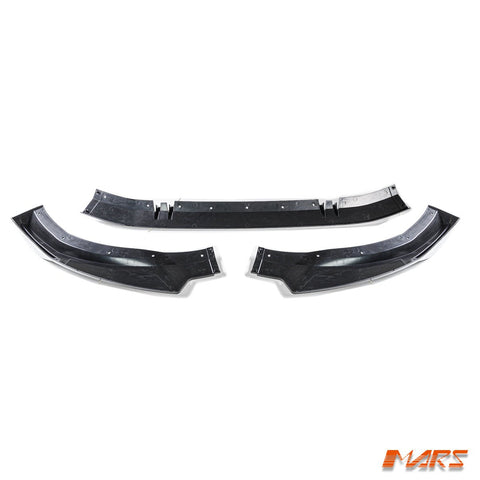 MARS Gloss Black Front Bumper Bar Lip Spoiler Bodykit for AUDI B9 S4 & A4 S - line Sedan Avant 2020 - 2024 - Mars Performance