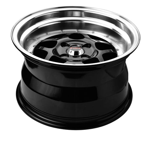MARS JDM MP - 30 16x9 Inch Gloss Black with Polished Deep Dish Alloy Wheels Rims - Mars Performance
