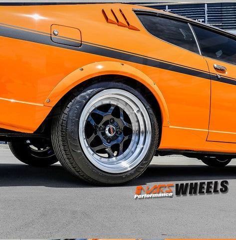 MARS JDM MP - 30 16x9 Inch Gloss Black with Polished Deep Dish Alloy Wheels Rims - Mars Performance