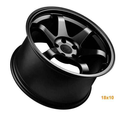 MARS JDM MP - 37 18 Inch Matt Black JDM Concave Stag Alloy Wheels Rims - Mars Performance