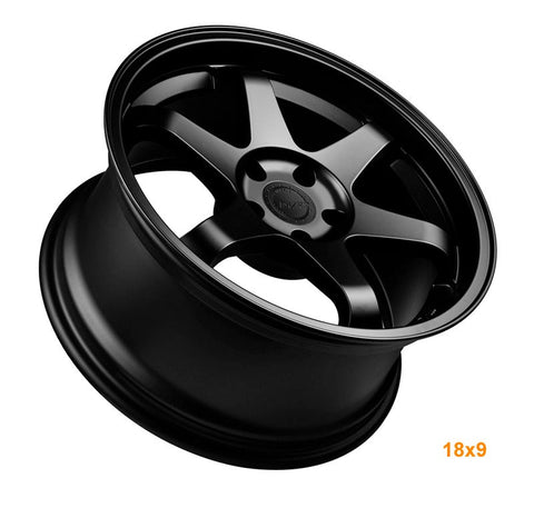 MARS JDM MP - 37 18 Inch Matt Black JDM Concave Stag Alloy Wheels Rims - Mars Performance