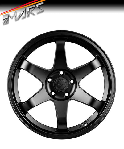 MARS JDM MP - 37 18 Inch Matt Black JDM Concave Stag Alloy Wheels Rims - Mars Performance